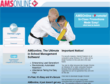 Tablet Screenshot of amsonlinesms.com